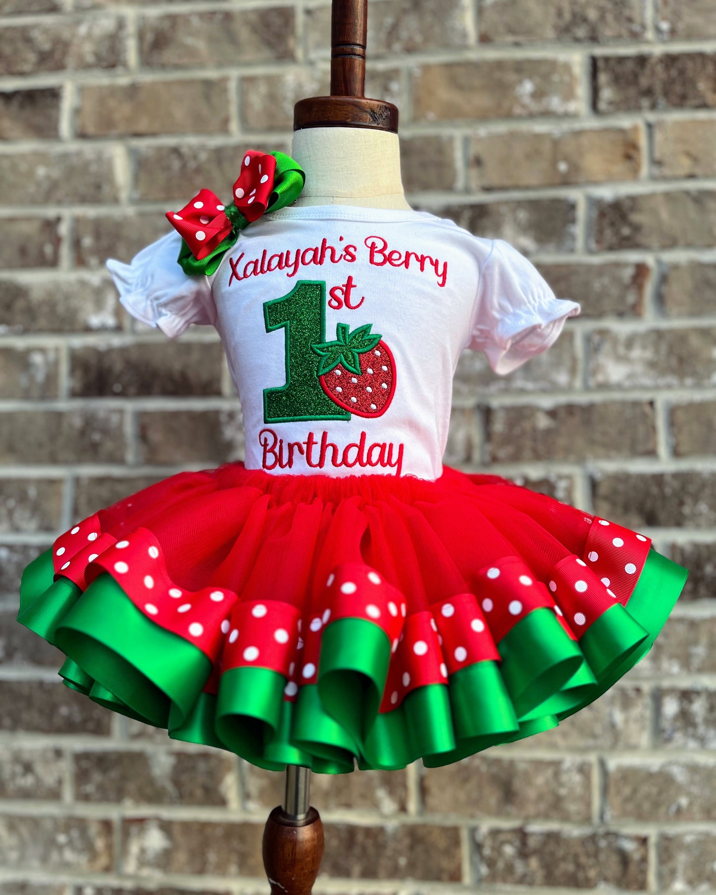 Berry 1st Birthday Tutu Set