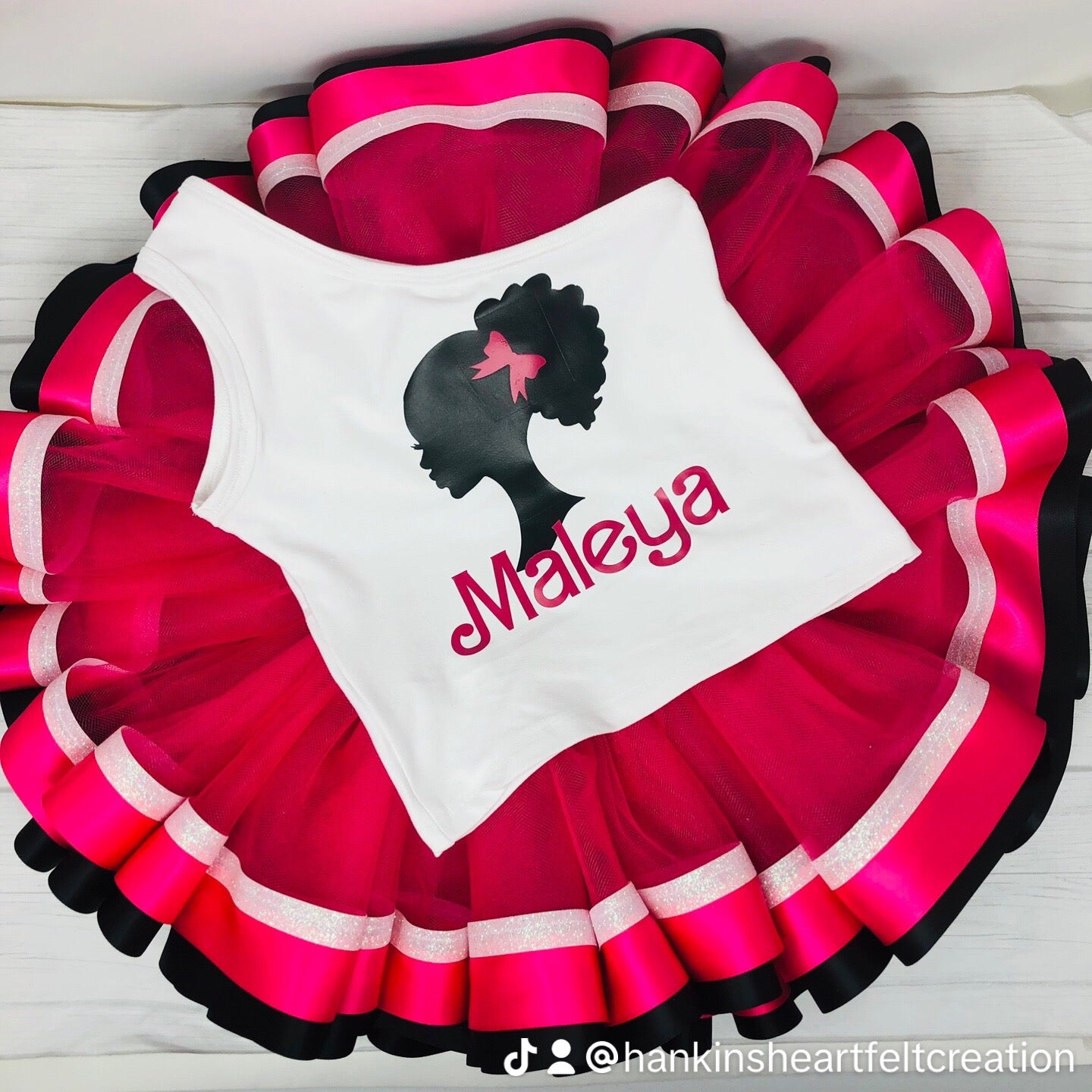 Hot Pink Glam Tutu Set