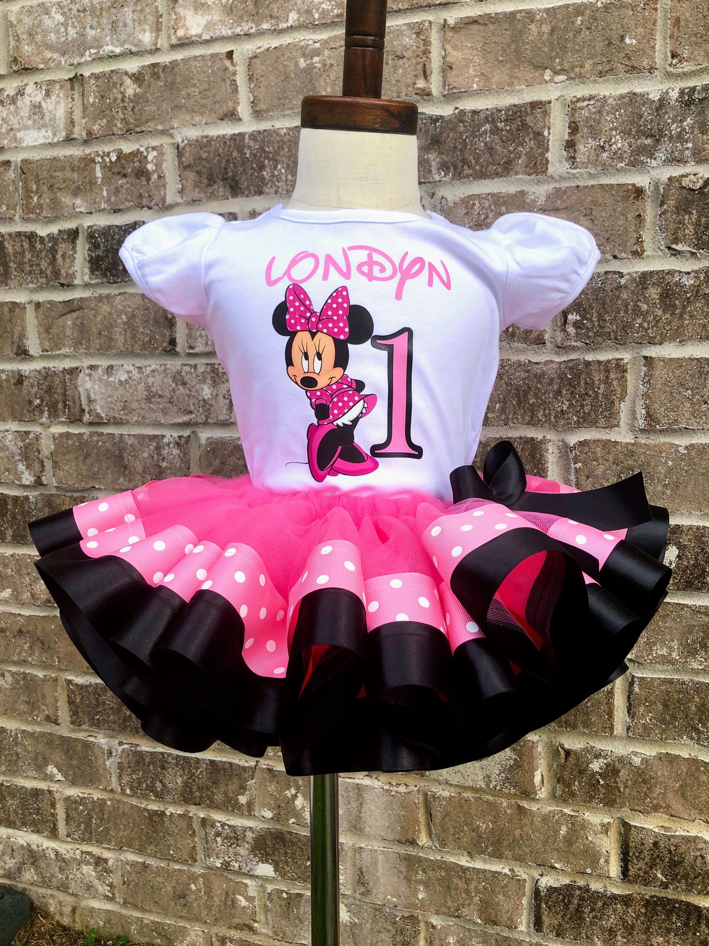 Shocking Pink Mouse Tutu Set