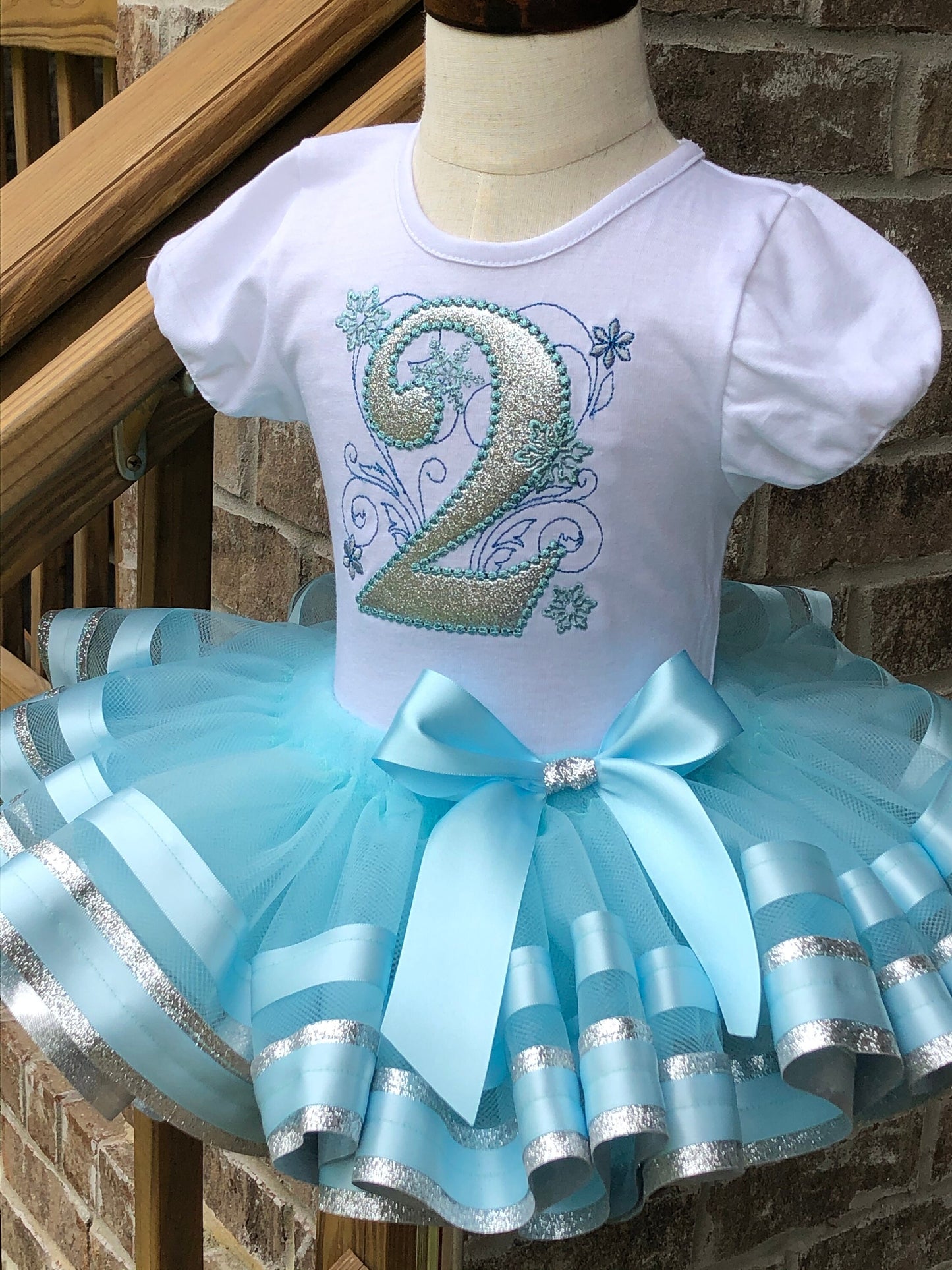 Snowflake Princess Tutu Set