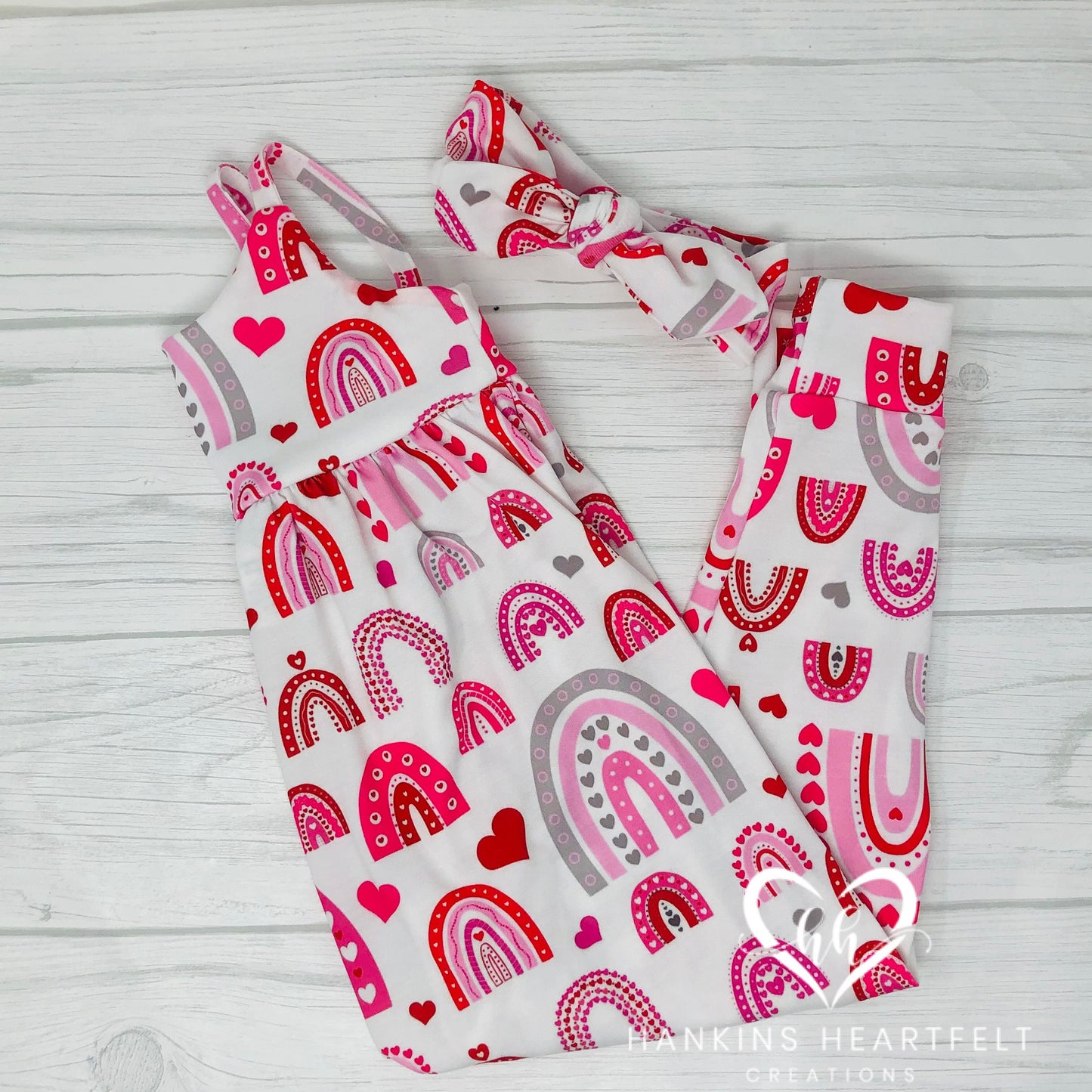 Rainbow & Heart Romper