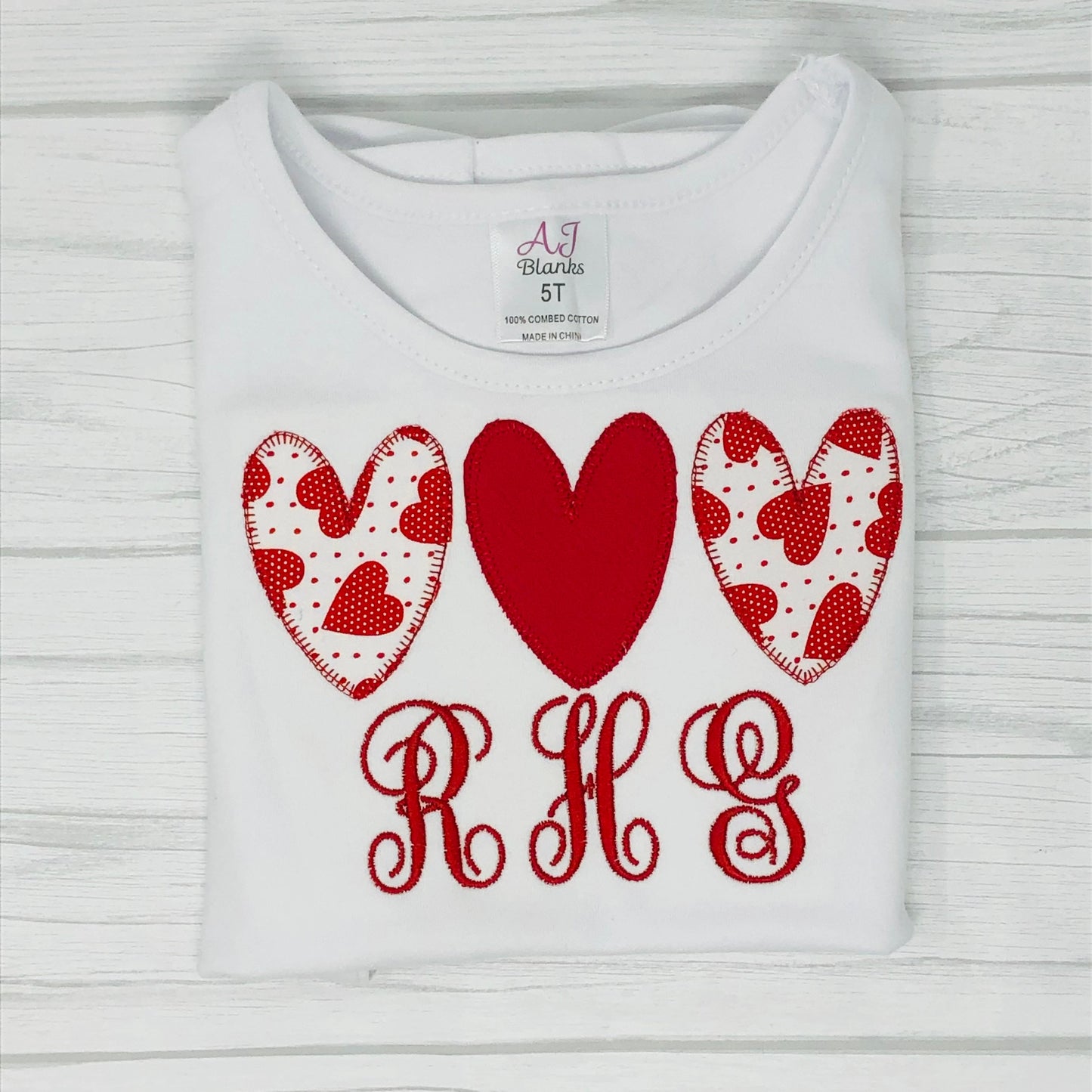 Embroidered Valentine Shirt