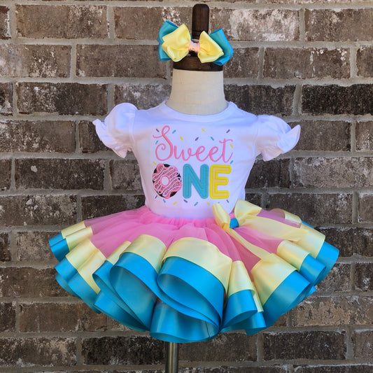 Sweet One Donut Tutu Set