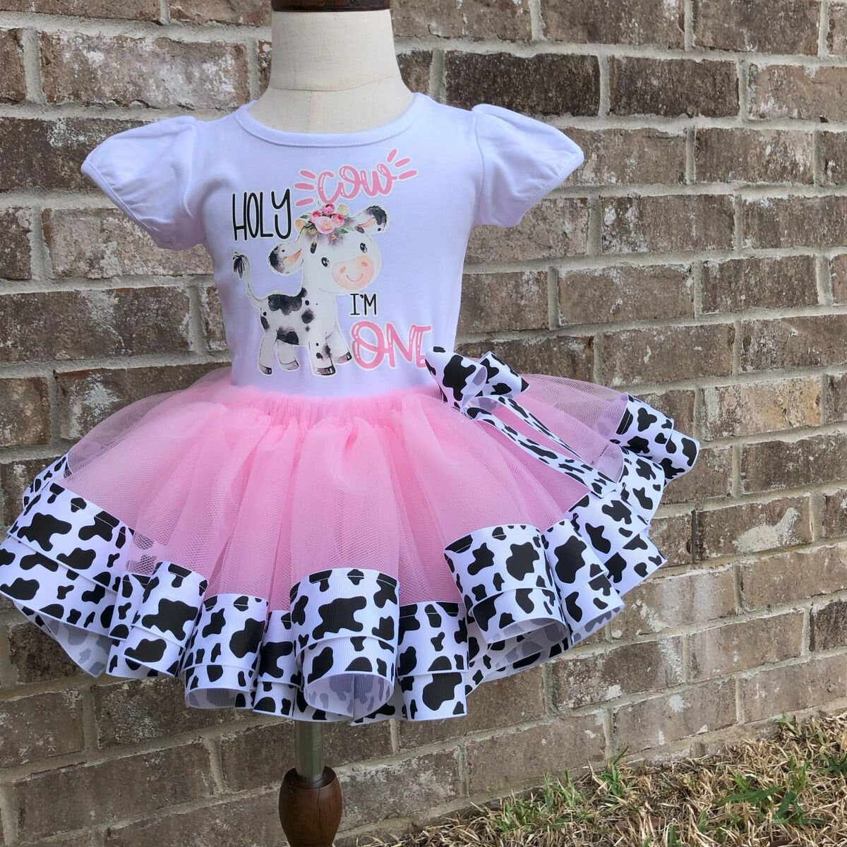 Cow Tutu Set