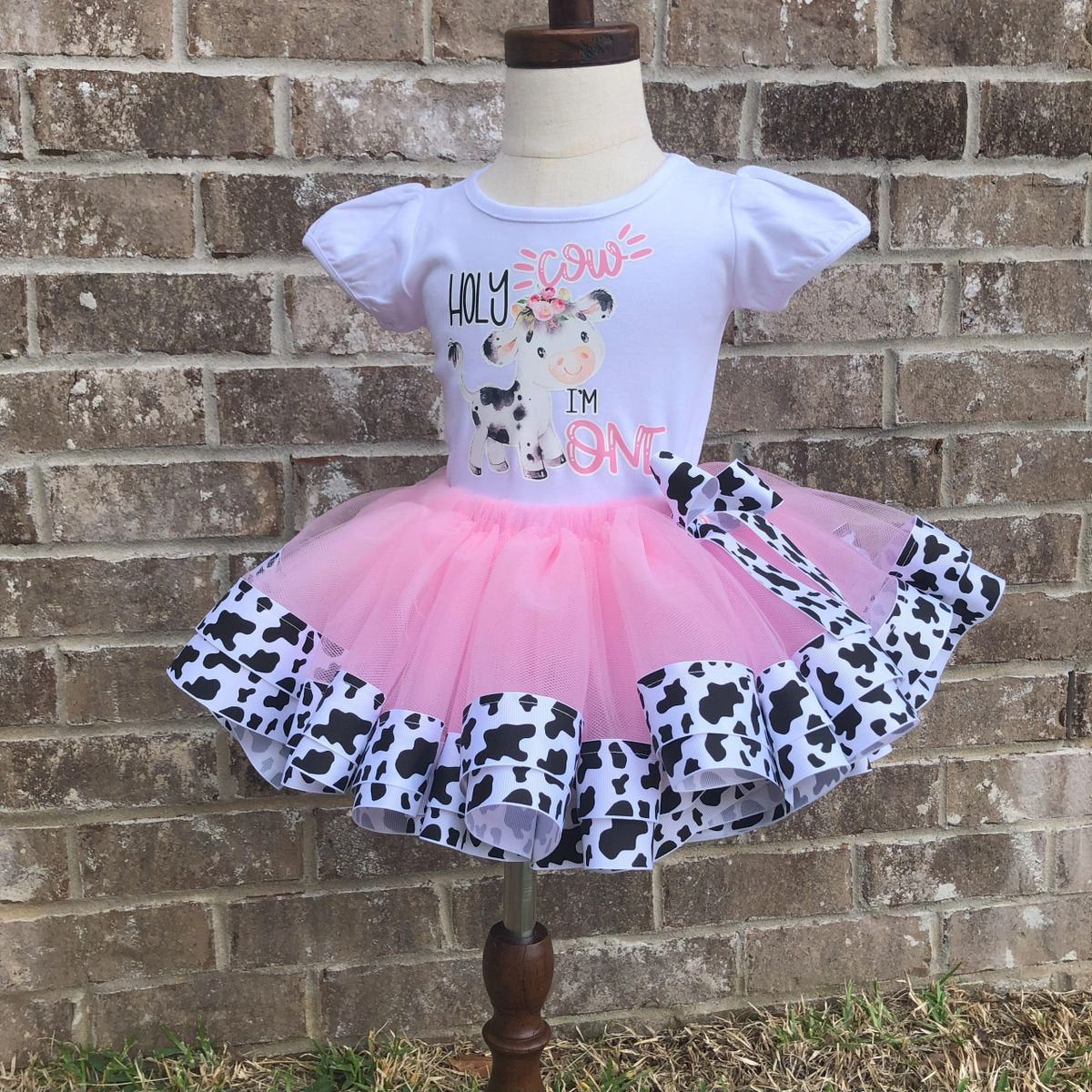Cow Tutu Set