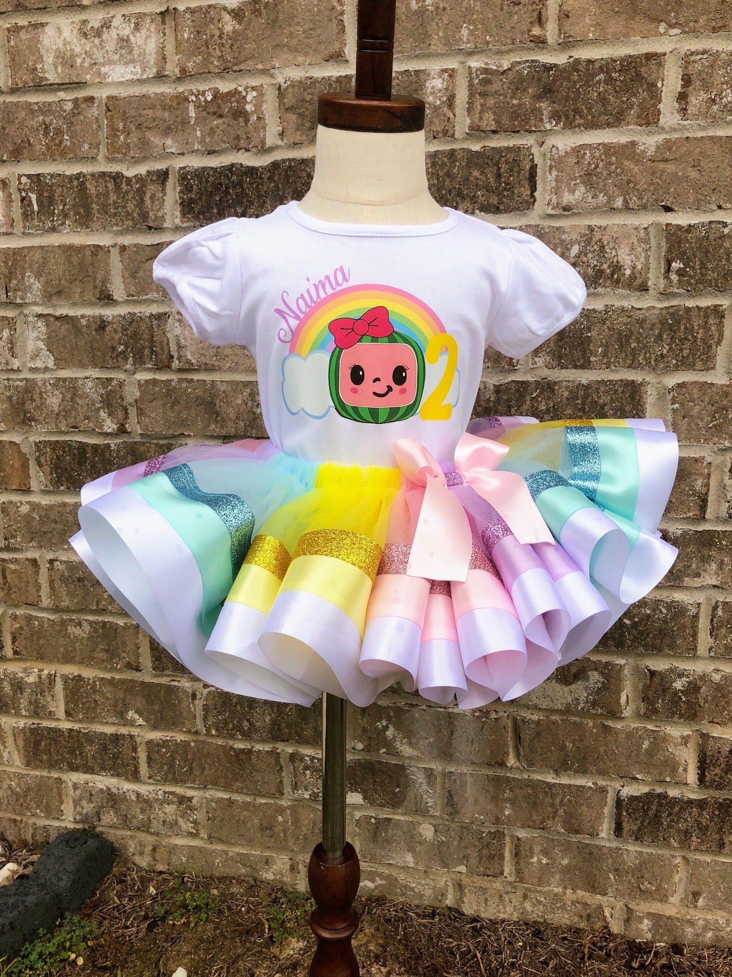 Pastel Cocomelon Tutu Set