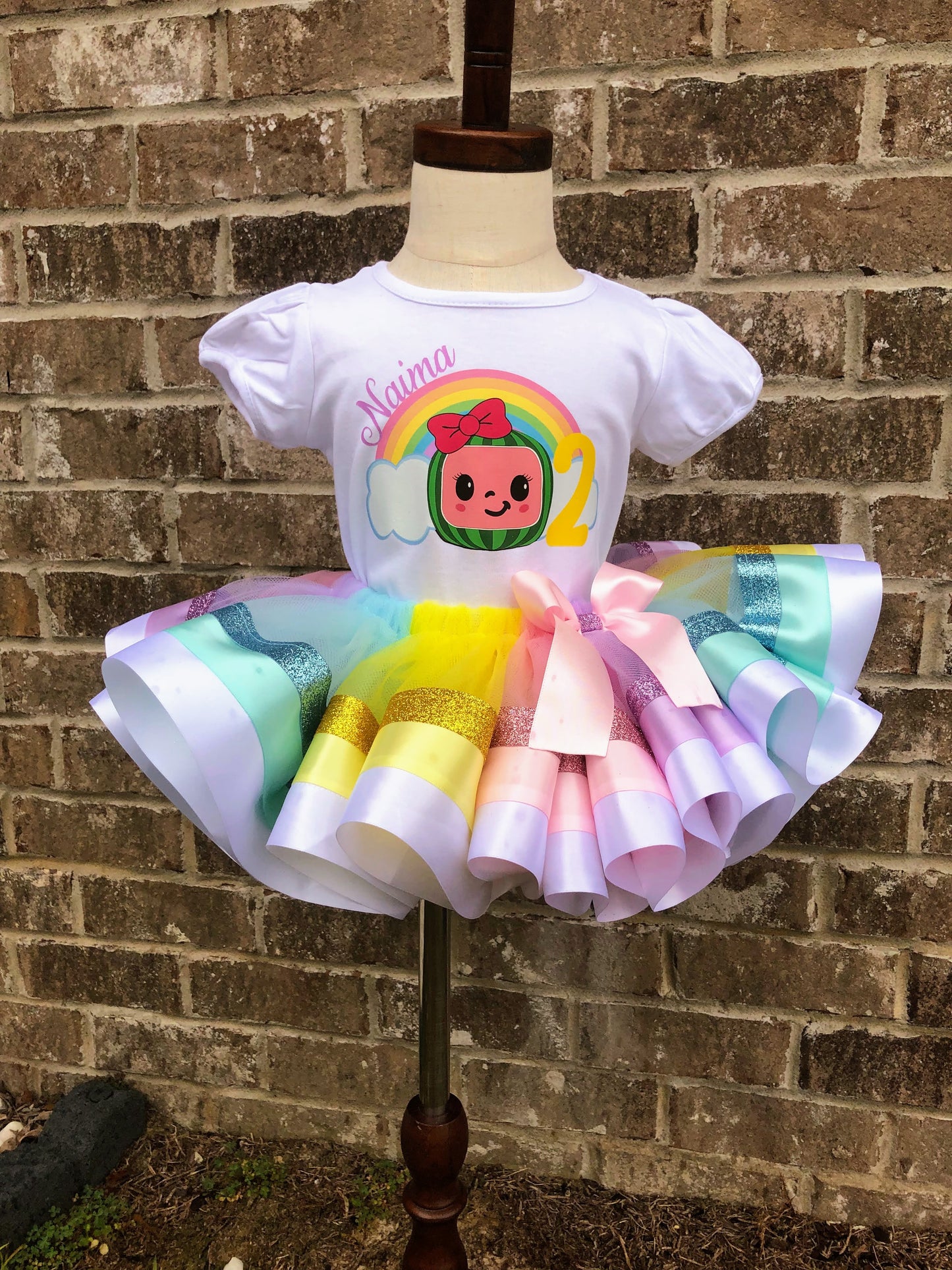 Pastel Cocomelon Tutu Set