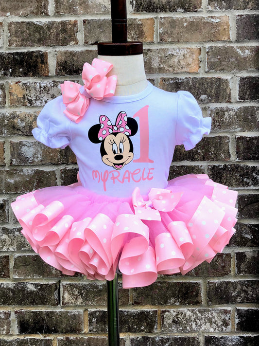 Pink Mouse Tutu Set