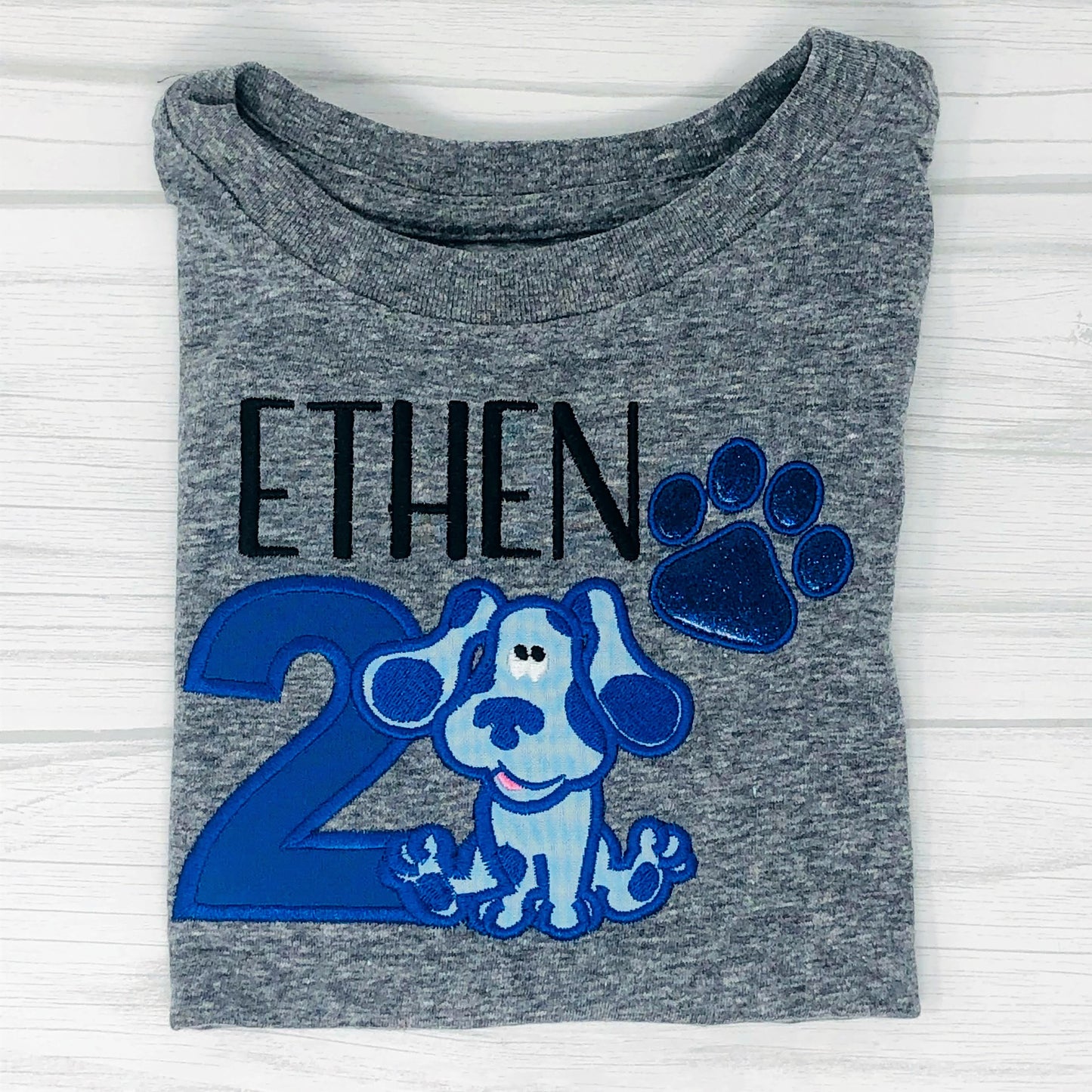 Blue Dog Birthday Shirt