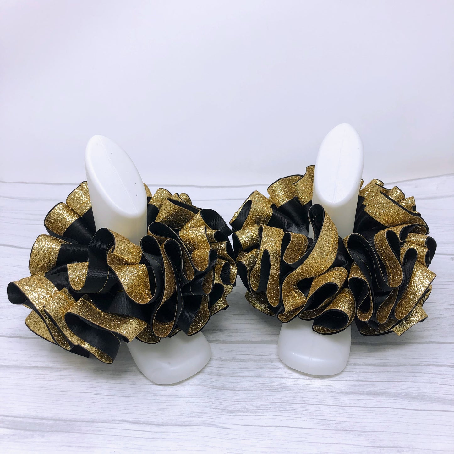Black & Gold Glitter Tutu Anklets