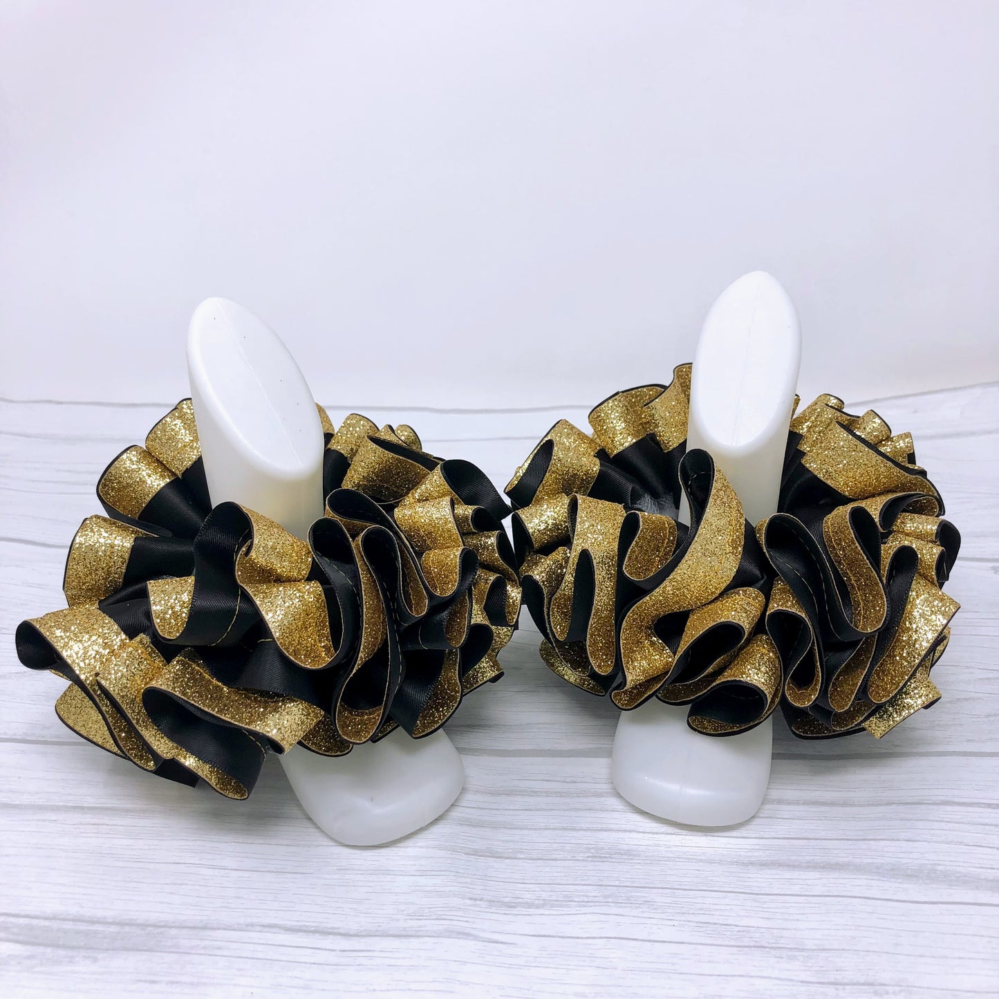 Black & Gold Glitter Tutu Anklets