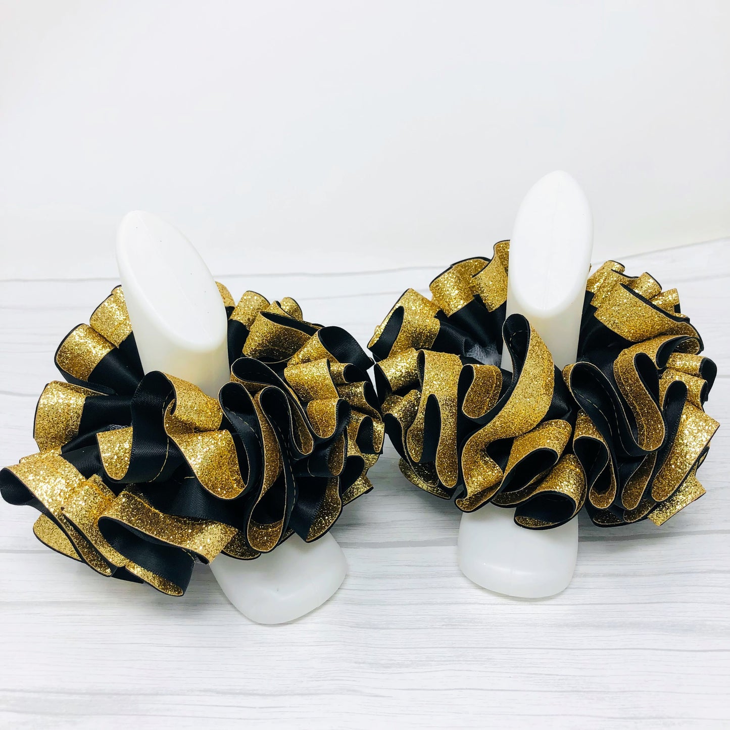 Black & Gold Glitter Tutu Anklets