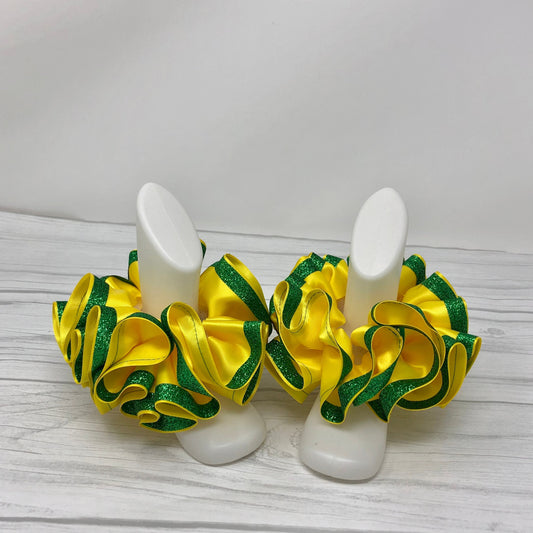 Yellow & Green Glitter Tutu Anklets