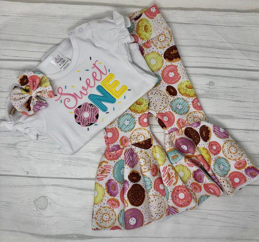 Donut & Sprinkles Bell Bottom Set